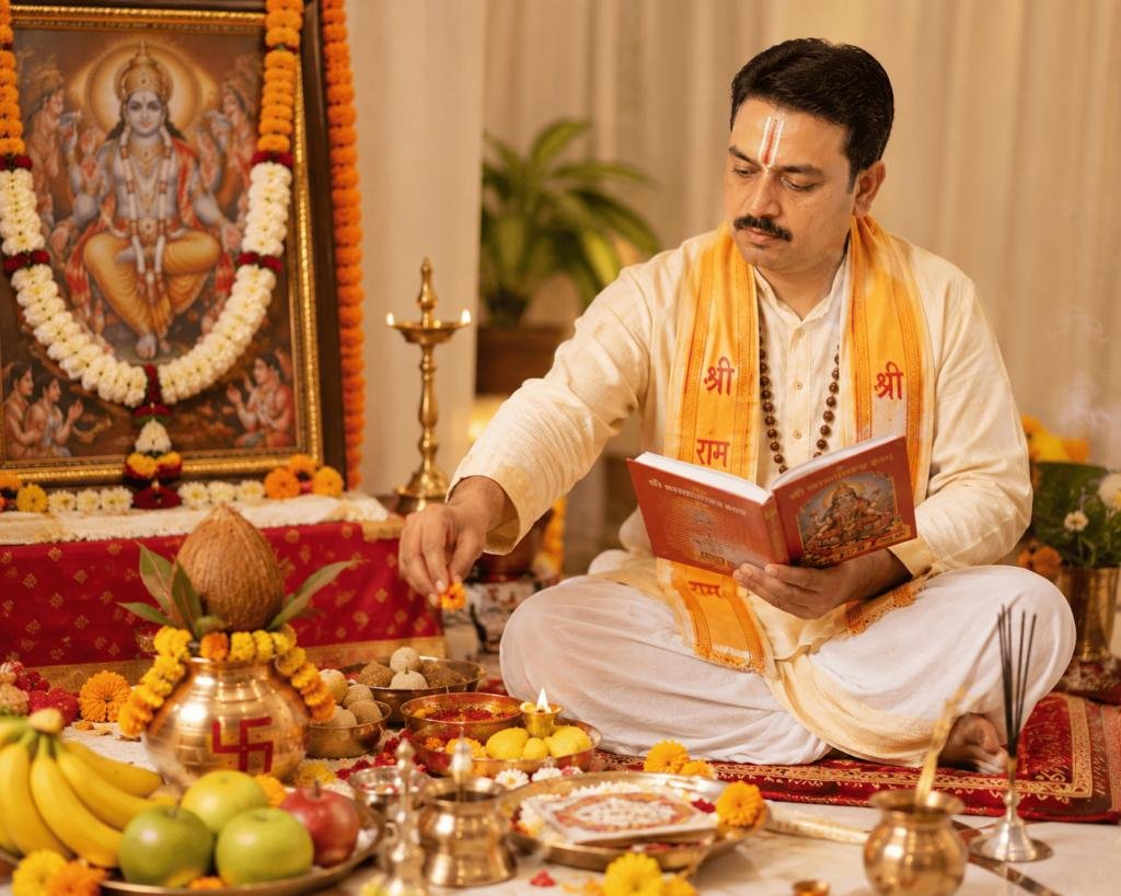 Verified Pandit Ji Performing Hindu Puja